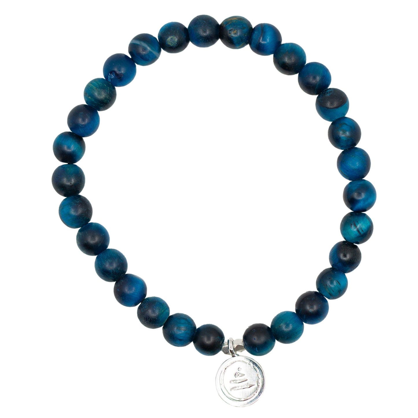 Scars Blue Tiger's Eye Silver Bracelet