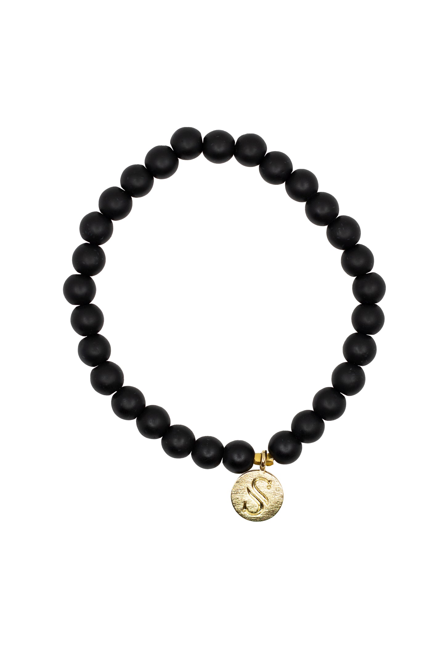 Black Onyx Gold Bracelet