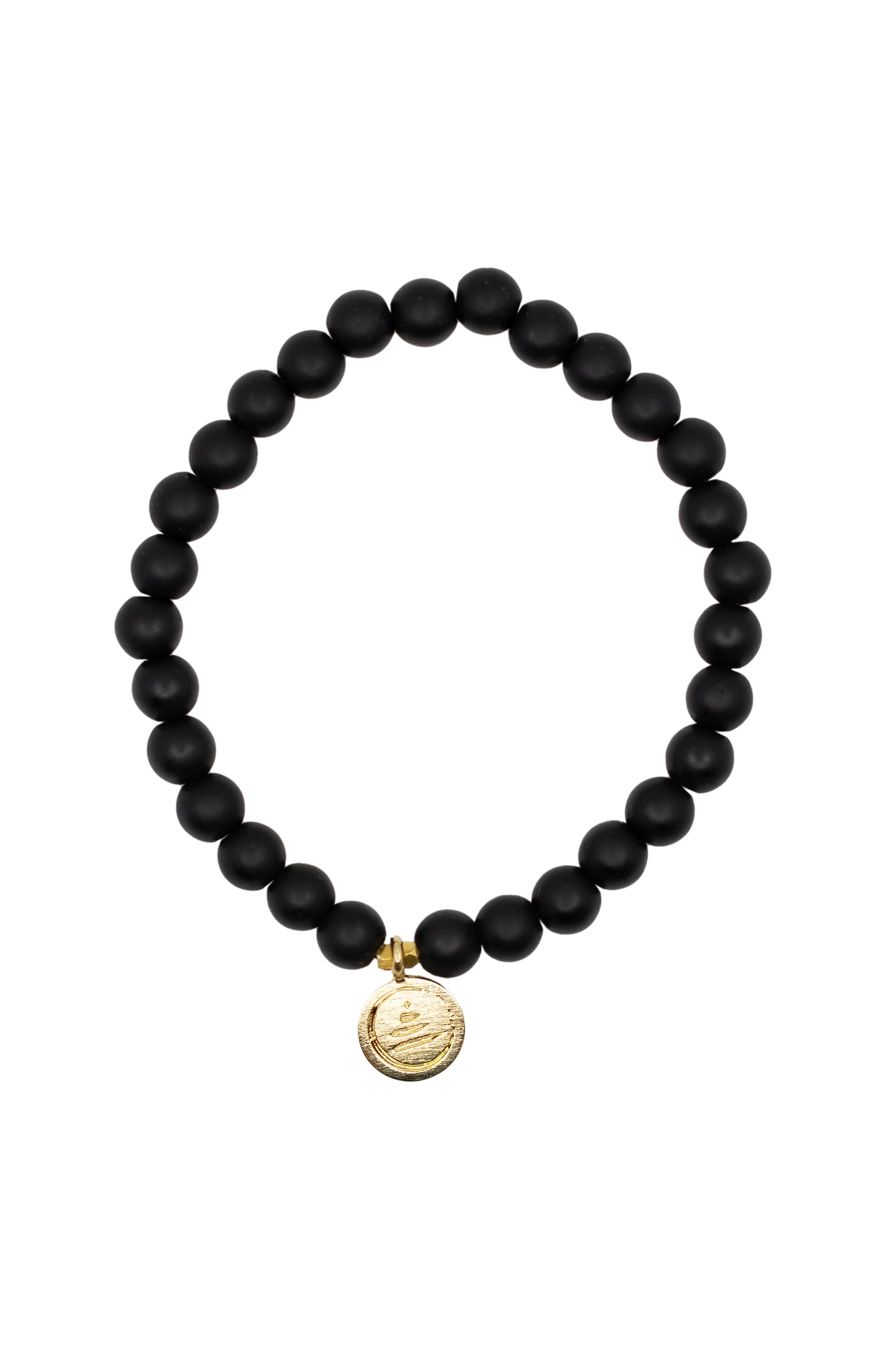 Black Onyx Gold Bracelet