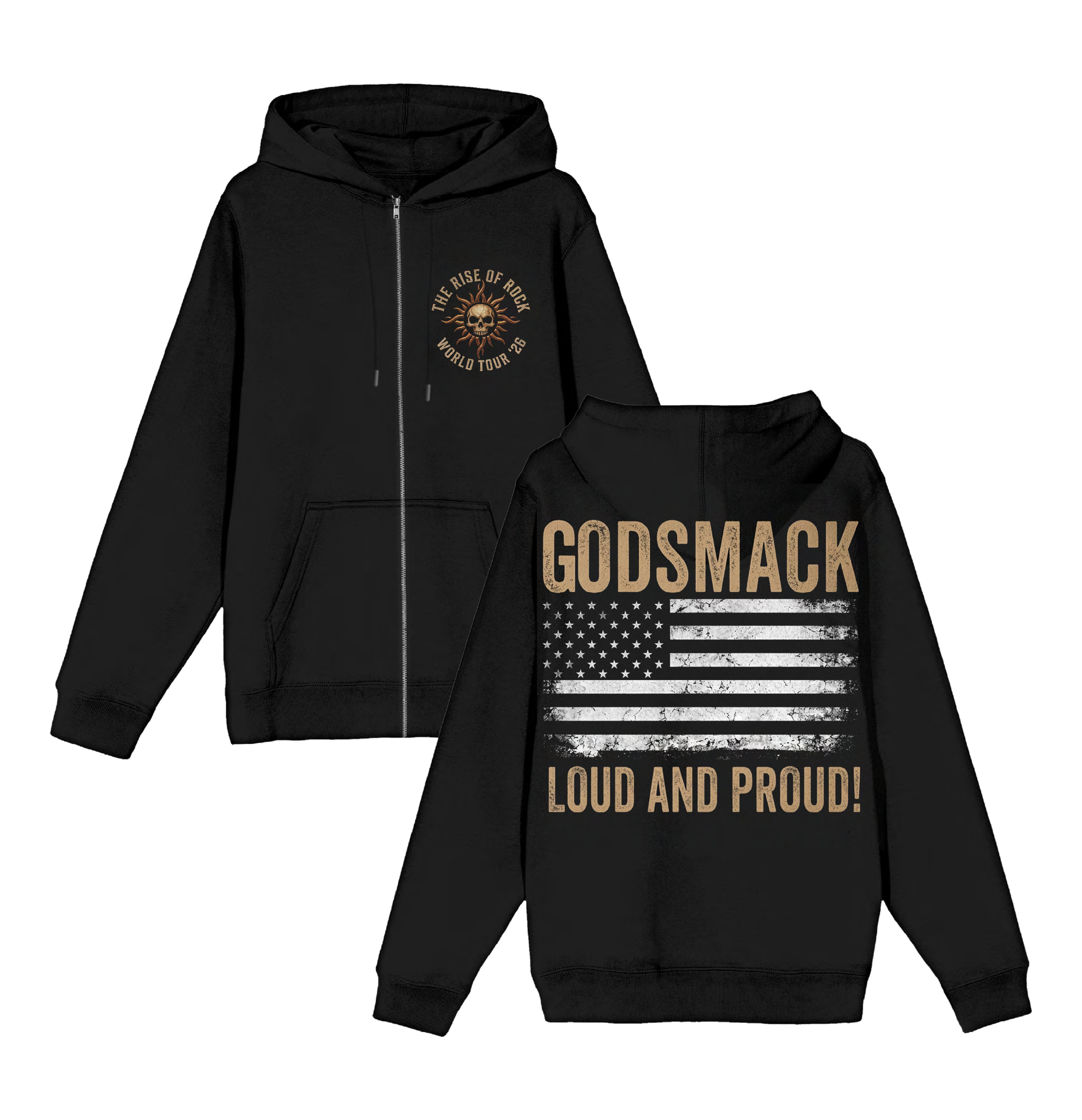 Loud and Proud Zip Hoodie – Godsmack Official Store