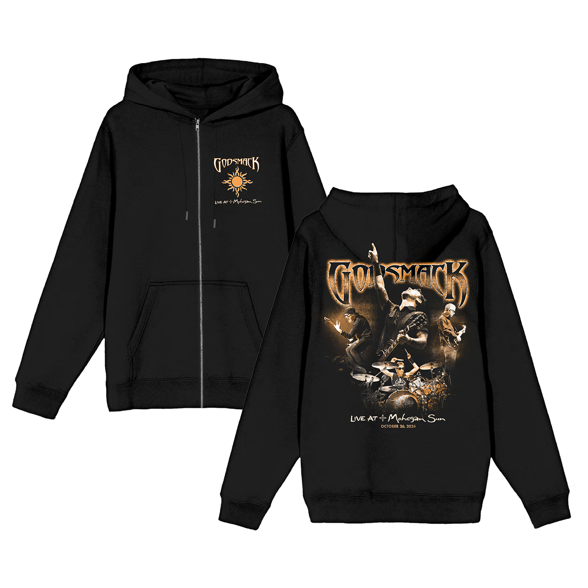 Live at the Mohegan Sun Zip Hoodie – Godsmack Official Store