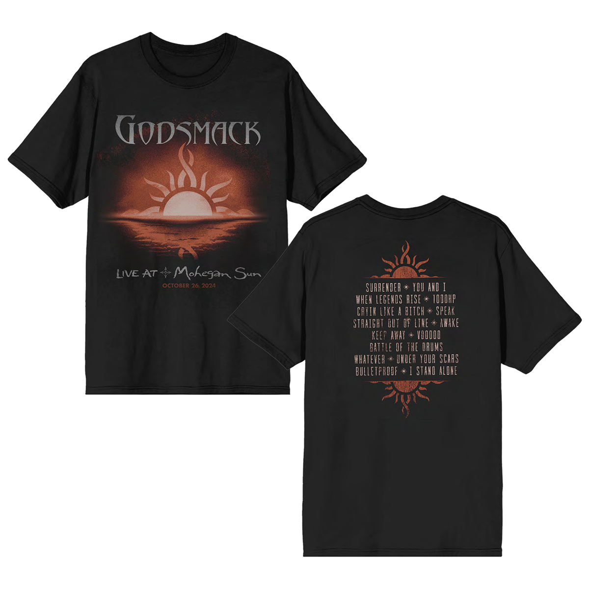 Live at the Mohegan Sun Tracklist Tee (PRE-ORDER)
