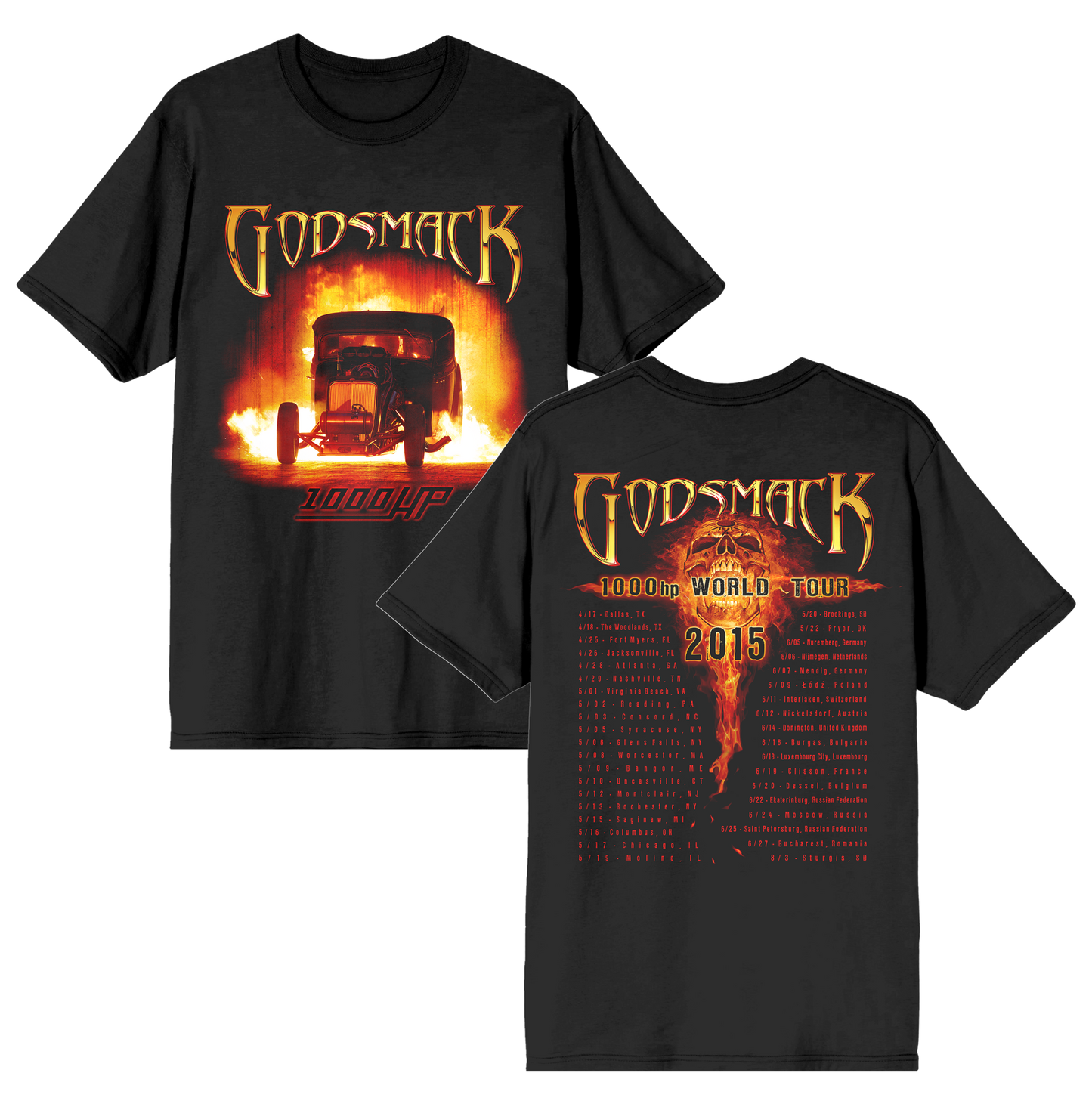1000HP Album Retro Dateback Tee (PRE-ORDER)