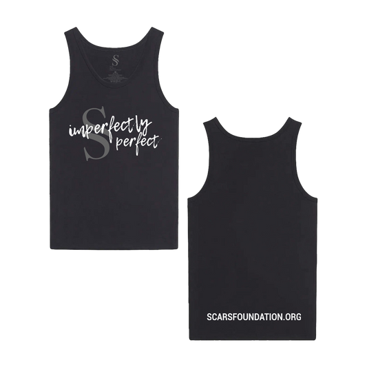 “Imperfectly Perfect” Unisex Tank (Black)