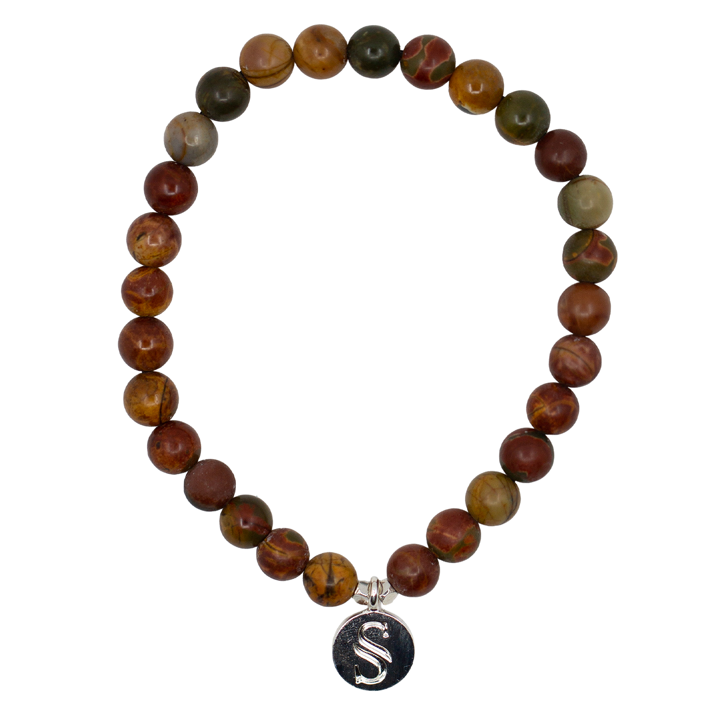 Scars Red Jasper Silver Bracelet