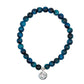 Scars Blue Tiger's Eye Silver Bracelet