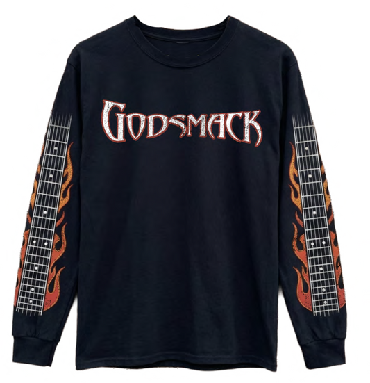 Flame Guitar Long Sleeve Tee