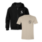 Scars Sand Tee & Scars Circle Logo Zip Up Hoodie