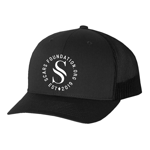 Scars Circle Logo Trucker Hat (Black)