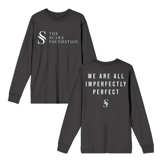 Circle Logo Long Sleeve Charcoal Tee
