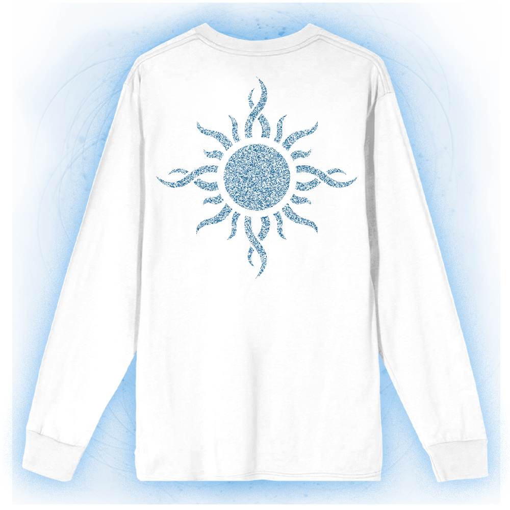 Lighting Up The Sky White Longsleeve Tee